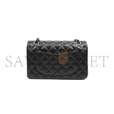 CHANEL MASTER SMALL CLASSIC FLAP BLACK LAMBSKIN (23*14*6cm)